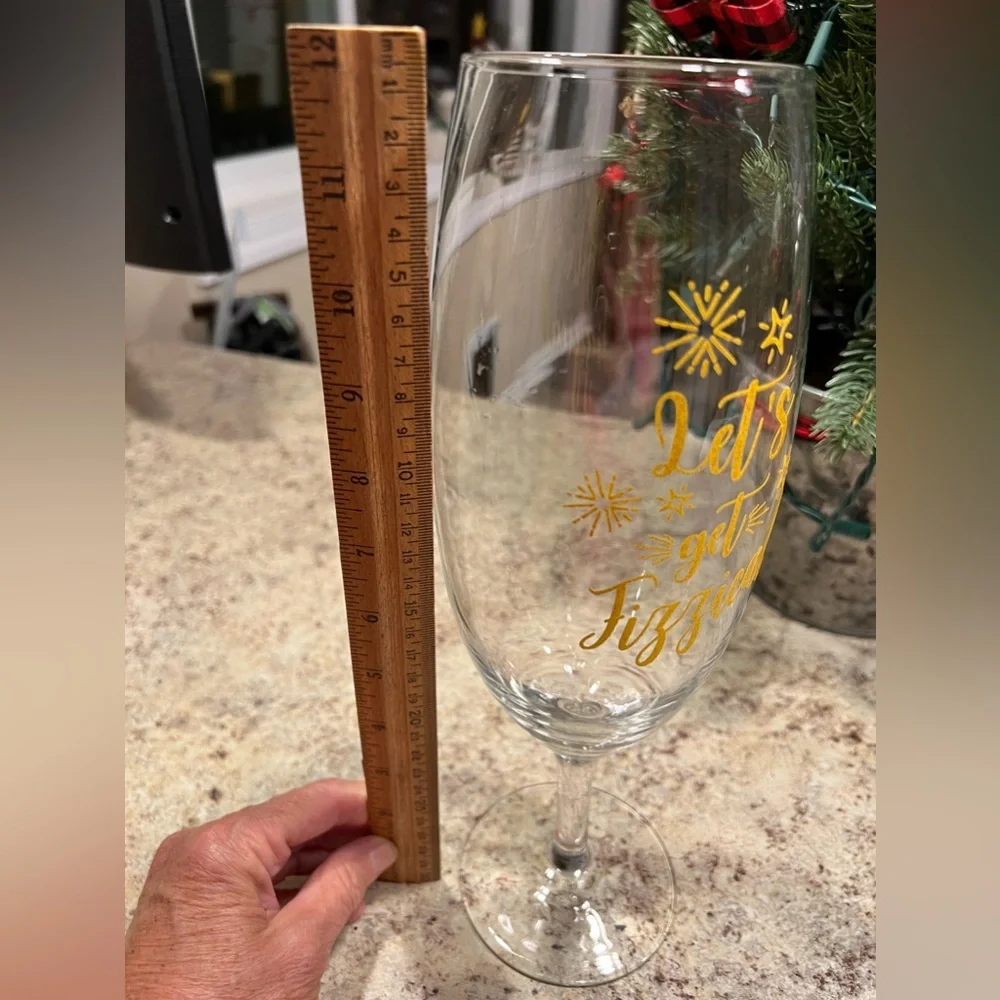 Brand New-LETS GET FIZZICAL Premium Giant Champagne Glass